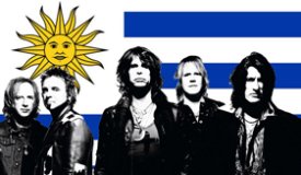 Музыканты Aerosmith подарили гитару президенту Уругвая