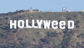 В Лос-Анджелесе надпись «Hollywood» стала «Hollyweed»