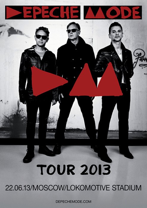 Афиша концерта группы Depeche Mode в Москве (стадион "Локомотив")