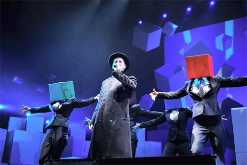 Концертное фото группы Pet Shop Boys
