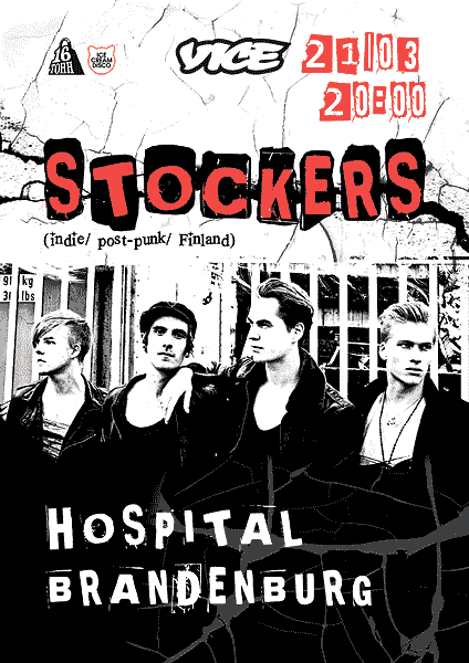 Афиша концерта Stockers! в Москве (21 марта 2013 клуб 16 Тонн)